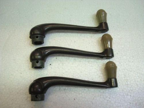 (3)   1936 ford deluxe coupe gray door handle window door cranks