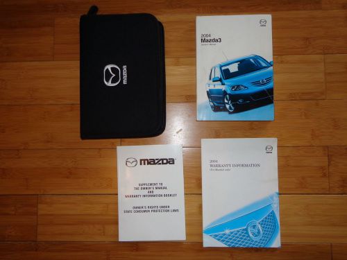 04 2004 mazda 3 owners manual warranty booklet guide