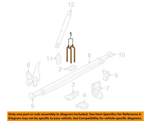 Gm oem rear suspension-u-bolt 11518875