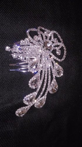 Hair ornament crystal hair comb