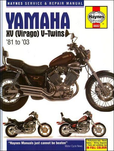 Yamaha virago xv535, xv700, xv750, xv920, xv1000, xv1100 repair manual 1981-2003