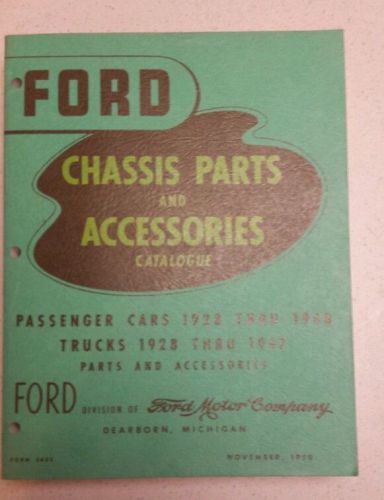 1928-1947,1948 ford green bible chassis parts book catalog like new -beautiful