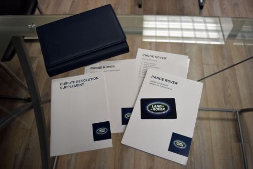 Land rover range rover owners manual * complete set * leather pouch included