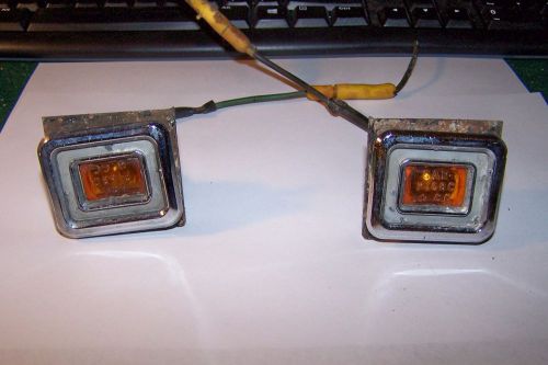 1968 chrysler side marker lamps newport new yorker parking light lens bezel 60s