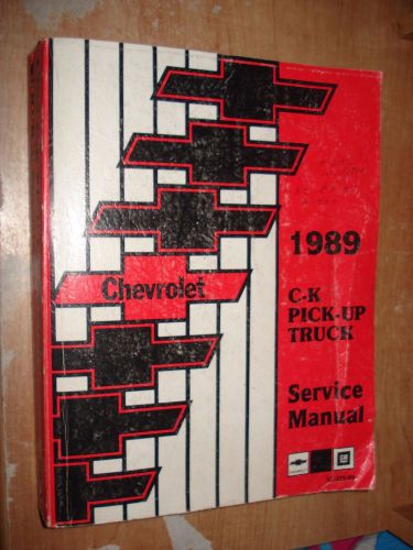 1989 chevy c/k 10-30 truck shop manual good original service book silverado