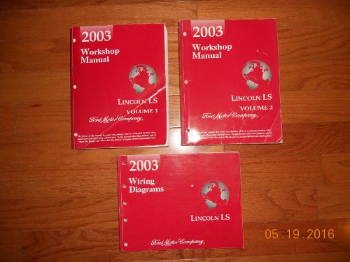 Oem 2003 ford lincoln ls service shop repair manuals vol 1 &amp; 2 &amp; wiring diagrams