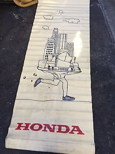 Honda america motorcycles los angeles marathon 2008 banner 93.5&#034; x 34.5&#034;