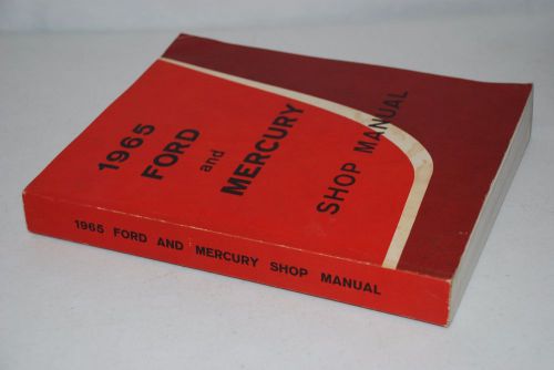 Vintage original 1965 ford and mercury shop manual, 1964 first printing - vg+