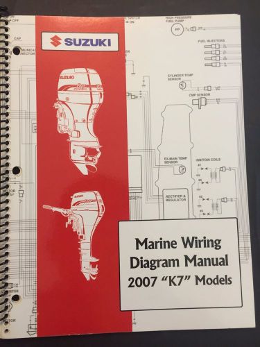 Suzuki 2007 &#034;k7&#034; models marine wiring diagram service manual free shipping!