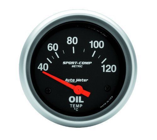 Auto meter 3522-m sport-comp electric metric oil pressure gauge