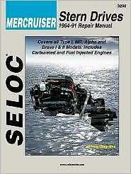 Bravo mercruiser alpha repair service manual 1964-1991