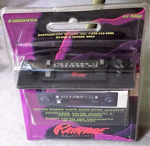 Sealed rampage audiovox av 2000 am/fm stereo cassette player supernatural sealed