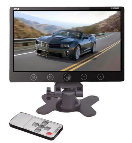 New phr105b 10.2&#039;&#039; lcd headrest monitor w/stand &amp; shroud w/rca &amp; remote control