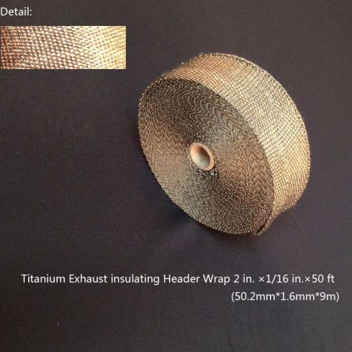 1*new titanium lava exhaust header pipe heat wrap 2 in.×1/16 in.×50 ft. 2015