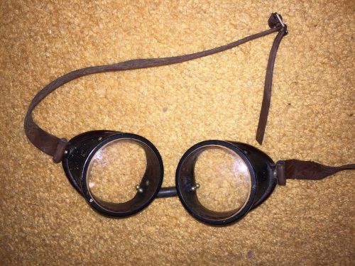 Vintage goggles motorcycle aviator safety glasses usa