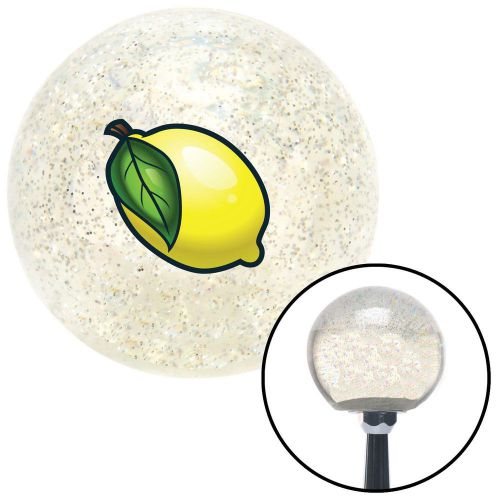 Lemon clear metal flake shift knob with m16 x 1.5 insertoe cover lever knob