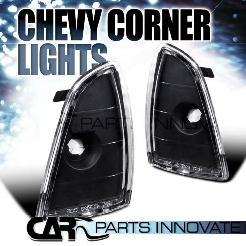 1995-1997 chevy blazer s10 pickup black corner lights signal lamp