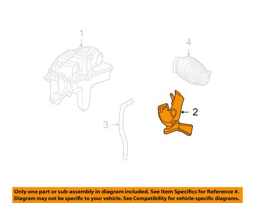 Chrysler oem air intake-air inlet duct 4880445aa