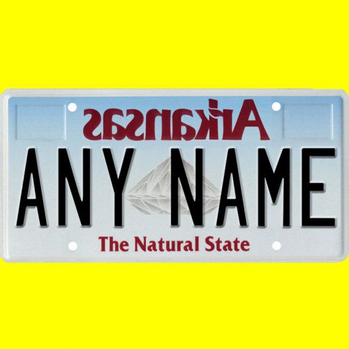 Custom vanity license plate - personalized novelty state style automobile size