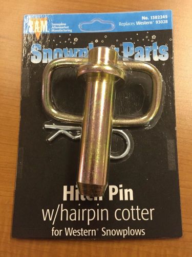 Western unimount plow hitch pin  1 inch pin