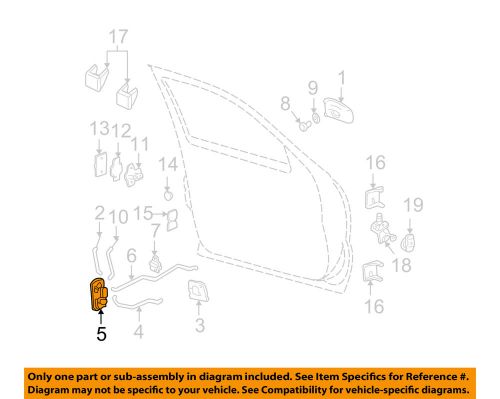 Gm oem front door-door lock kit 15110646