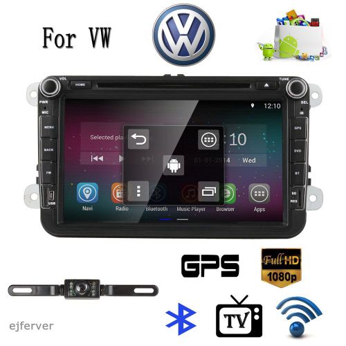 8&#034; android 4.4 os gps wifi i car dvd player radio for vw golf passat+camera+map