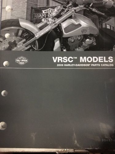 Harley-davidson 2009 vrsc vrod  models parts catalog p/n 99457-09 new unopened