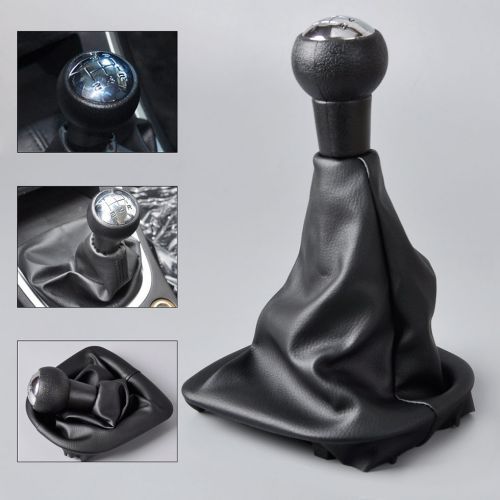 New car 5 speed leather gear shift knob boot for peugeot 107 406 repair