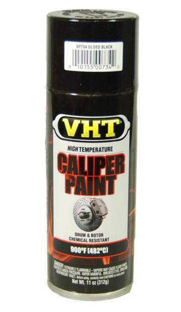 Vht sp734 gloss black brake caliper-drum-rotor paint