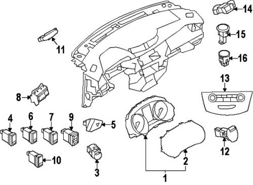 Nissan 248134ba0a genuine oem lens