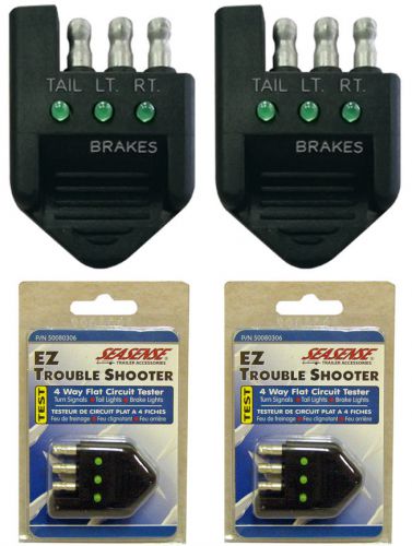 2 new seasense vehicle 4-way flat trailer lights circuit testers,trouble shooter