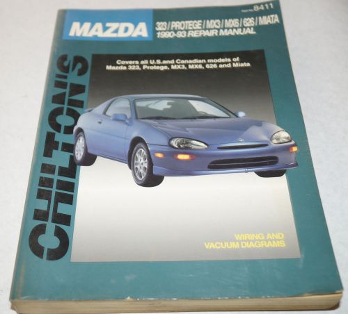 1990 1991 1992 1993 mazda miata 323 mx6 626 mx3 service shop  manual chilton