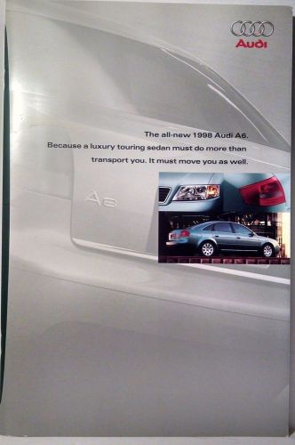 1998 audi a6 sales brochure dealer car auto literature near mint