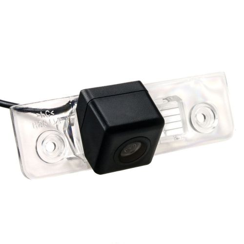 170 ° hd rear view camera license plate light with distance lines skoda octavia