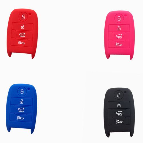 4pcs silicone protective fob skin key cover protector remote for kia k3 cerato