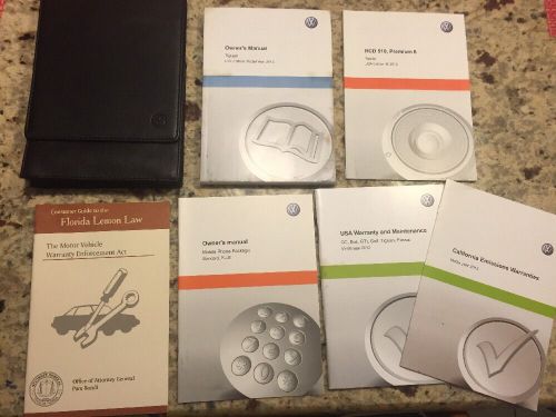 2013 vw tiguan owners manual set