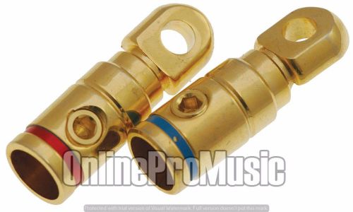 Absolute grt102-1 pair 2 gauge gold power ring terminal