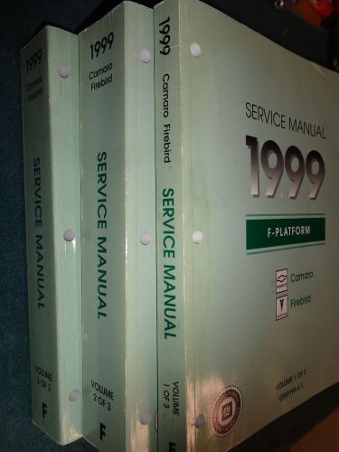 1999 chevrolet camaro / pontiac firebird shop manual set / original g.m. books!