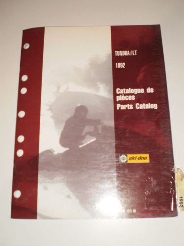 Skidoo 1992 parts catalog  manual tundra / lt