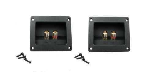 2 pack goldwood sound rgt-3000 gold plated speaker terminal w/gasket