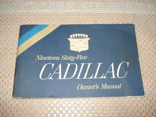 1965 cadillac owners manual original glovebox book rare