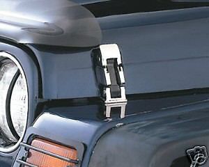 97-06 jeep wrangler polished stainless  hood catch  kit 04-06 unlimited wrangler