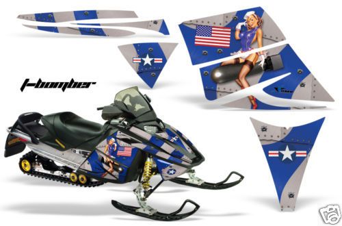 Amr racing wrap mxz ski-doo rev snowmobile sled graphics wrap decal kit tbu