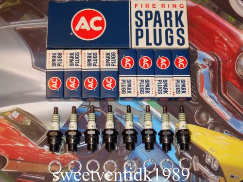 Corvette ‘nos’ ac-44 spark plugs ‘4 green rings’ also chevelle, camaro, nova....