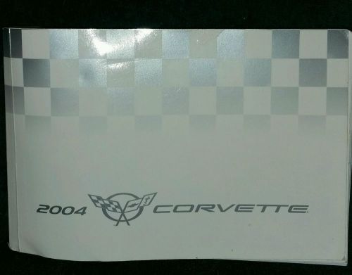 2004 chevrolet corvette owners manual service guide book (gently used)