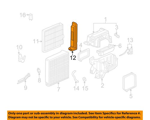 Honda oem evaporator-filter cover 80211s0xa01