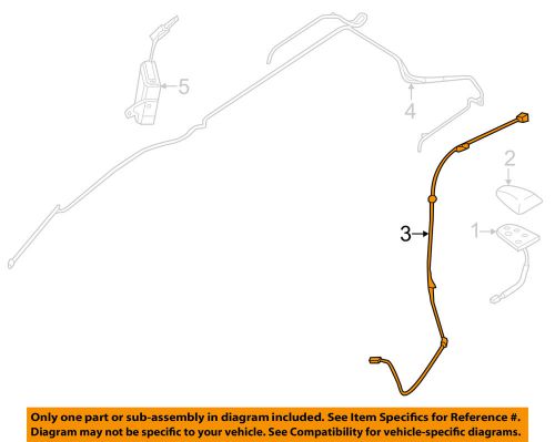 Nissan oem 11-15 quest-antenna cable 282431jb0d