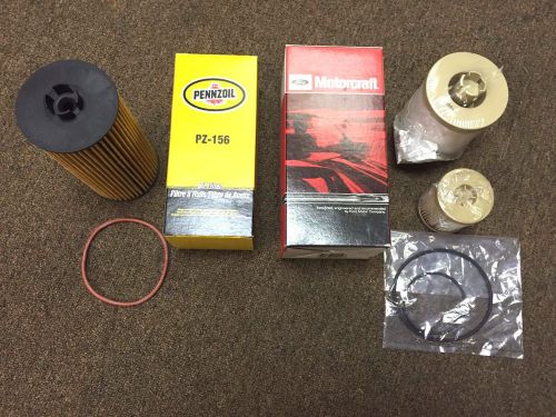 1 oem motorcraft fuel filter &amp;1 pennzoil oil filter for ford 6.0l turbo diesel