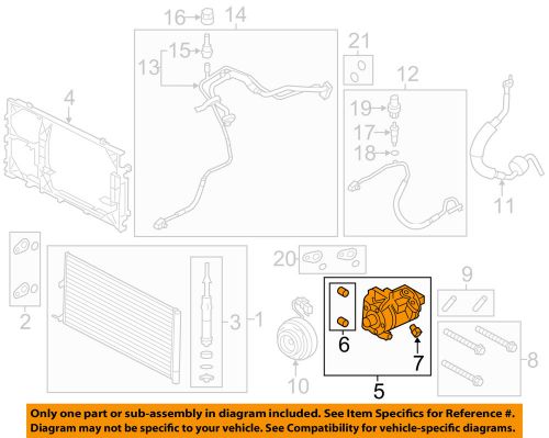 Ford oem 11-13 f-150-a/c compressor bl3z19703d