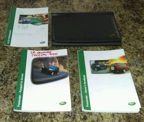 2001 land rover freelander owners manual guide book + service manual w/ case